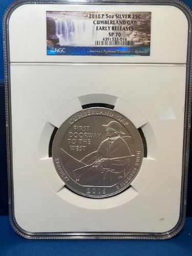 2012P  America the Beautiful  5oz SP 70 Arcadia ER