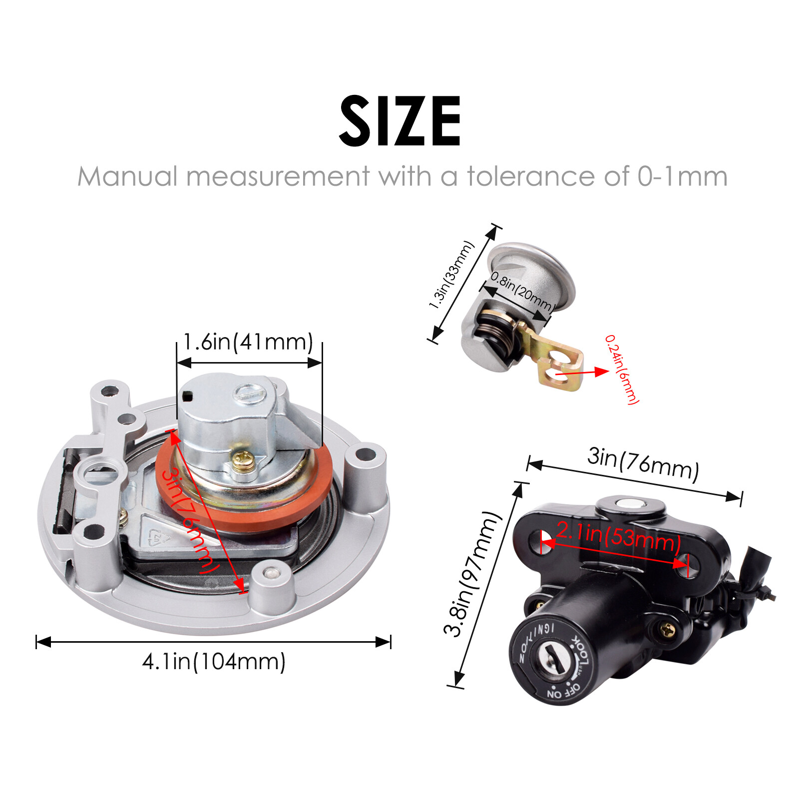 For Yamaha R1 2007-2011 R6 2004-2011 Motorcycle Ignition Switch Kit Lock Key Set