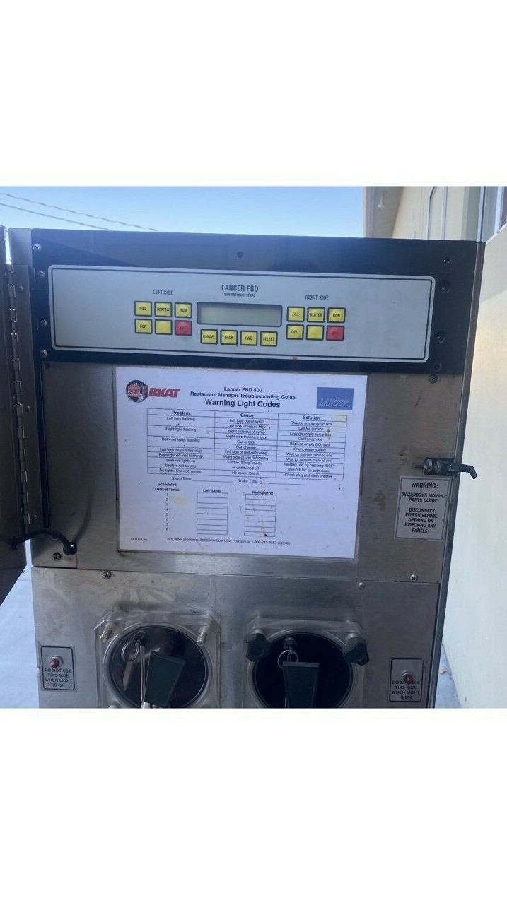 LANCER FBD500 Slushy Frozen Carbonated Beverage Dispenser Control Board Panel