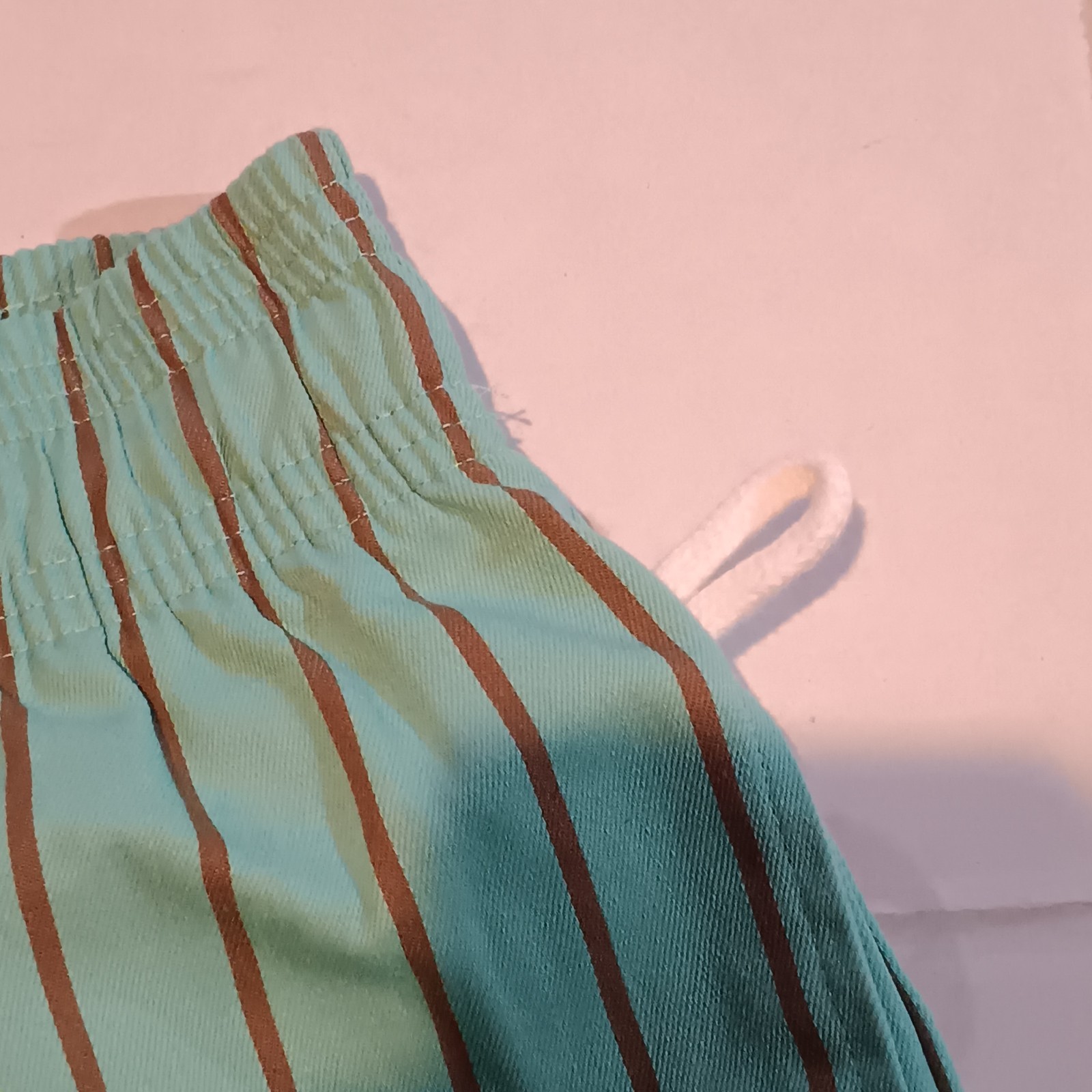 Cookman Mint Chocolate Striped Chef Pants-Large-Unisex-Pockets-String Loop