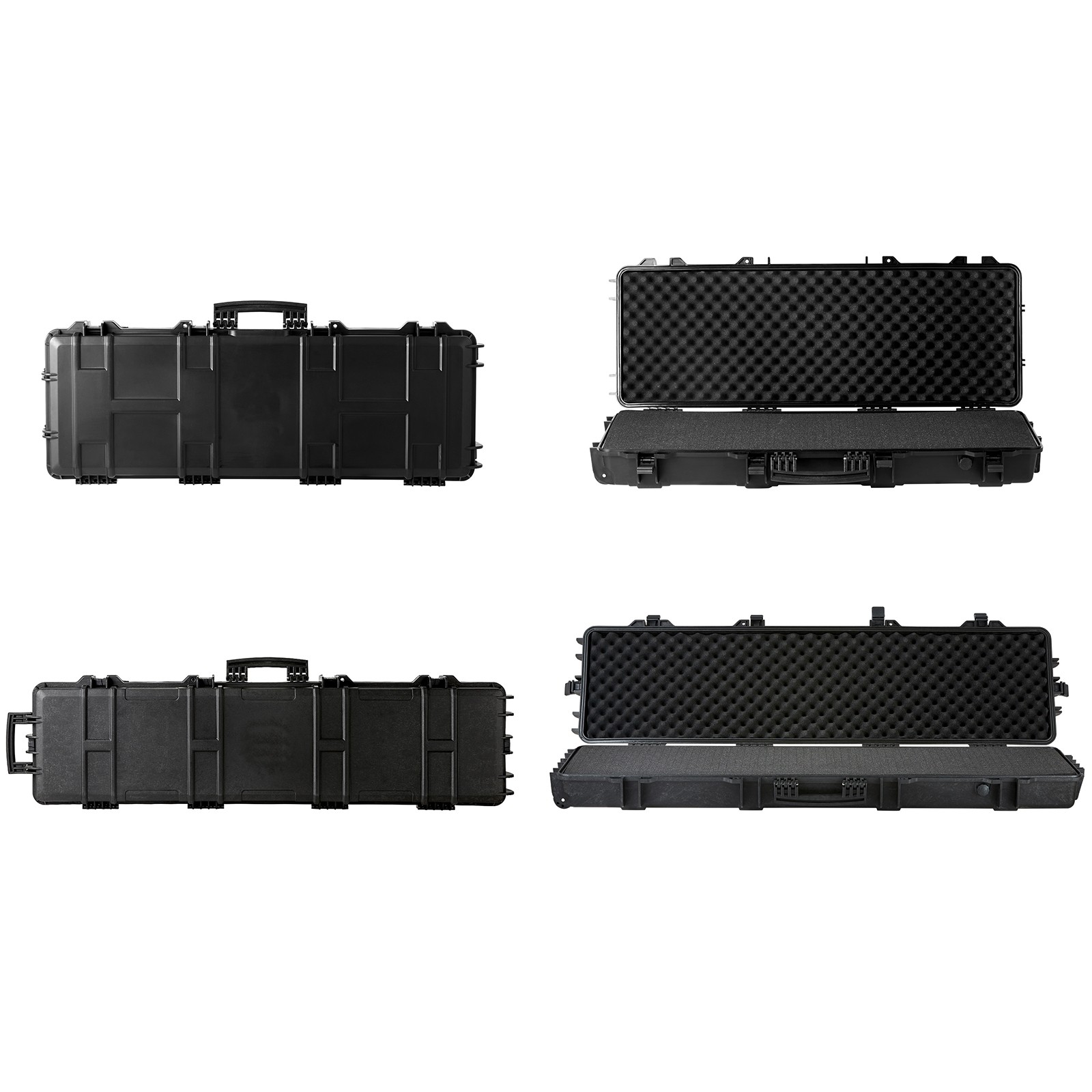 Uimoso Rifle Case Rifle Hard Case 42" 50" with 3 Layers Fully-protective Foams