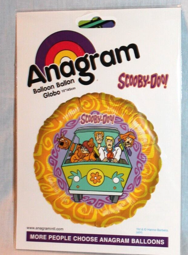NEW IN PACKAGE ANAGRAM SCOOBY DOO 18" BALLOON PARTY SUPPLIES