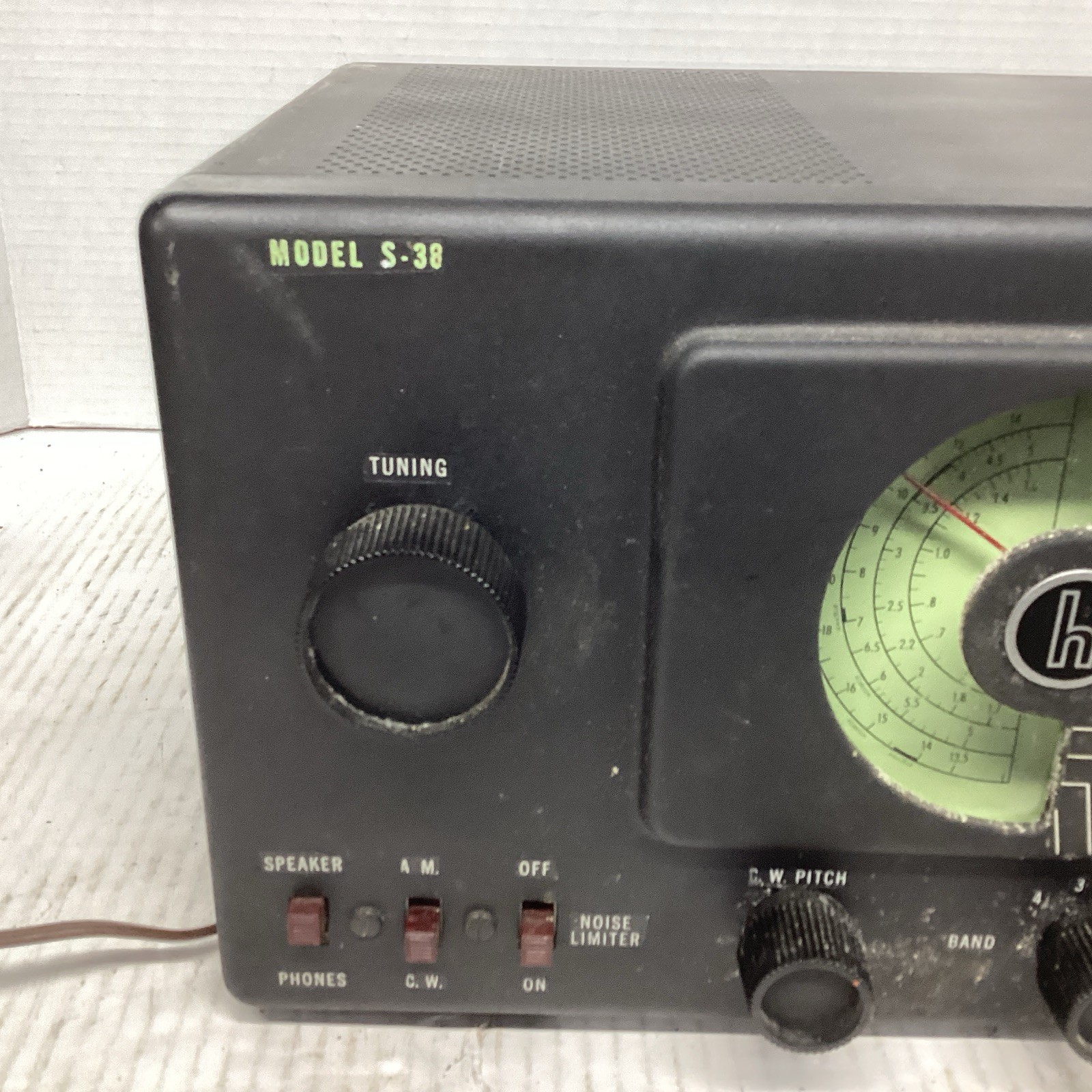 Vintage Hallicrafters S-38 HAM Radio Shortwave 4-band Receiver Works See Descrip