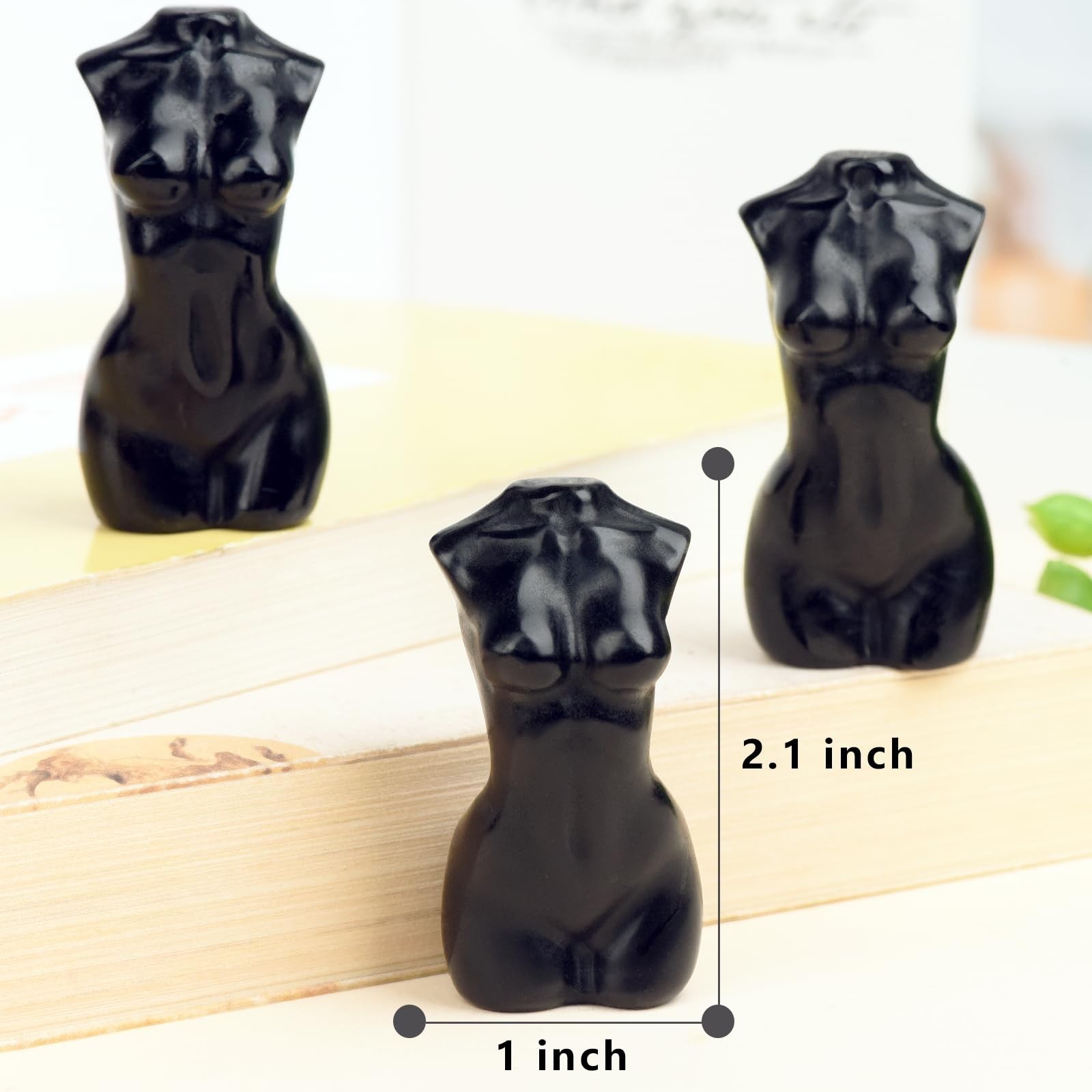 Obsidian Female Crystal Body Sculpting Products (Obsidian 2 inch)