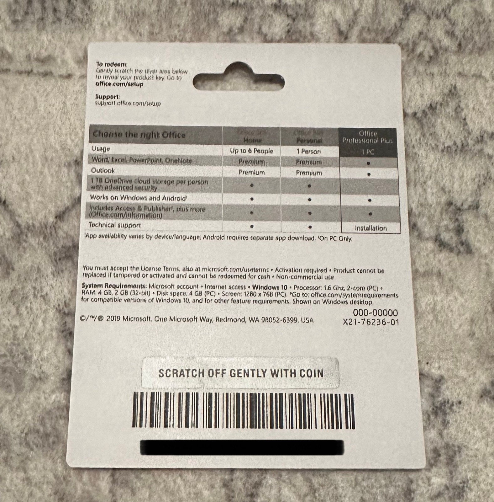 Microsoft Office Professional Plus 2019 - Lifetime - 1 Device Windows