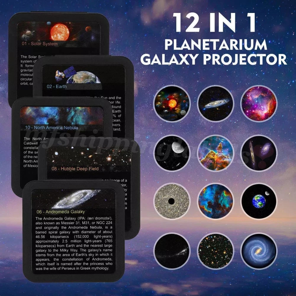 Galaxy Projector 13 in 1 Planetarium Star Projector Starry Night Light Nebula US