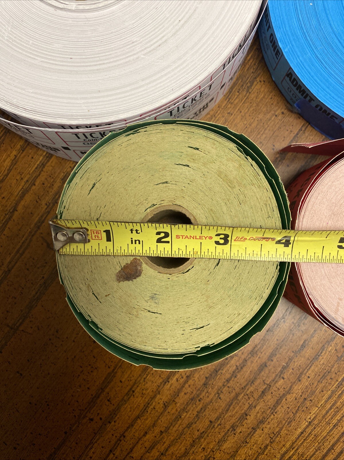 Keep This Coupon Ticket Lot Half And Half + Admit One Tickets Multiple Rolls