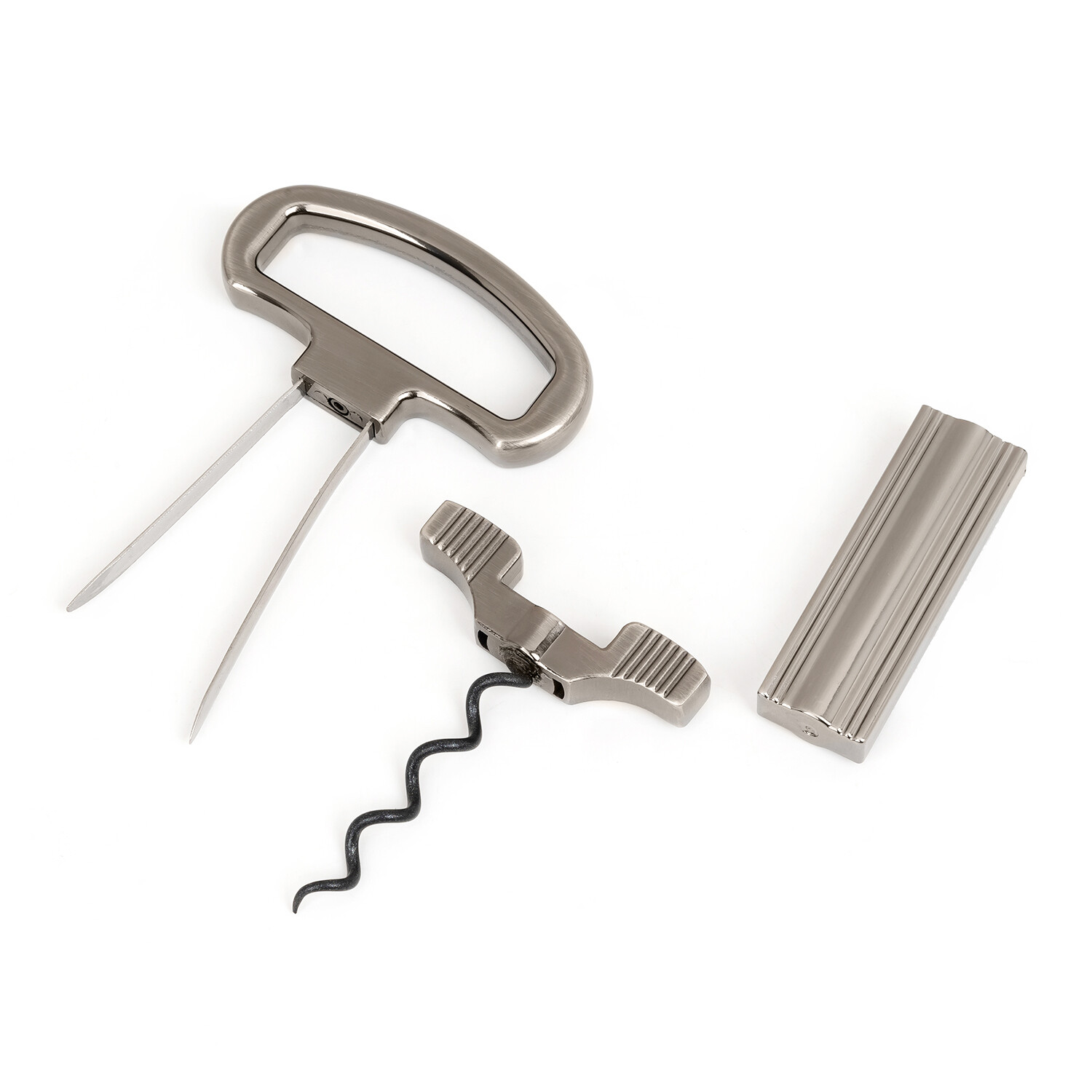 Multifunction Two-Prong Cork Puller Remover Ah-So Old Wine Opener Beer Corkscrew