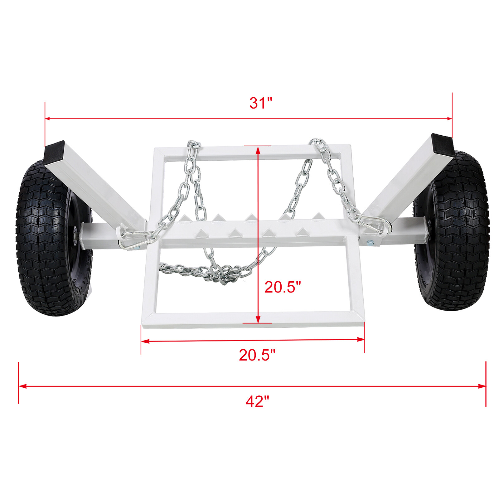 Heavy Duty Log Dolly Log Holder 42 in Length 1100 LBS Capacity Skidding Arch