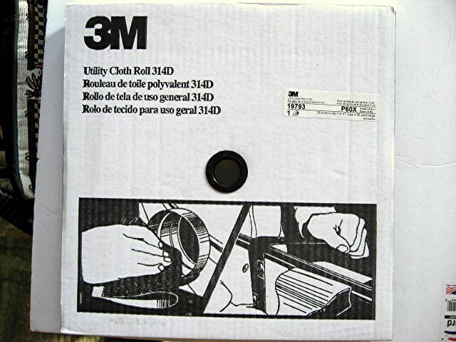 3M Utility Cloth Roll 314D 1 in x 50 yd P60X Grain #19793 Aluminum Oxide