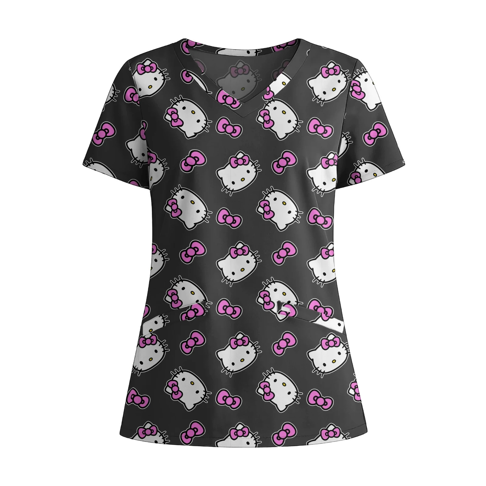 HELLO KITTY GRAPHIC SCRUB TOP ASST SIZES BRAND NEW
