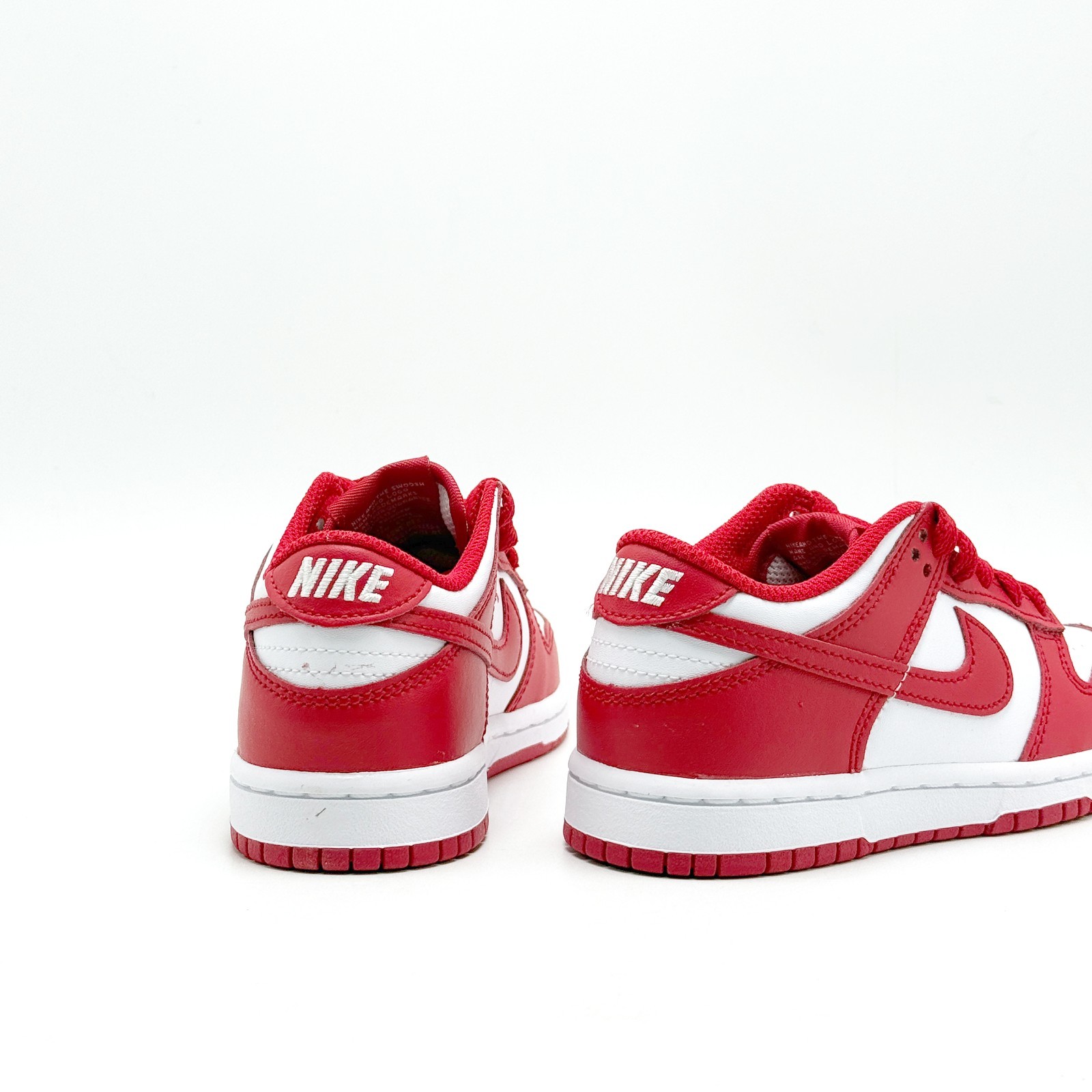 *NEW* Pre-School Kids Nike Dunk Low (PS) WHITE / RED (FB9108-119) 👍