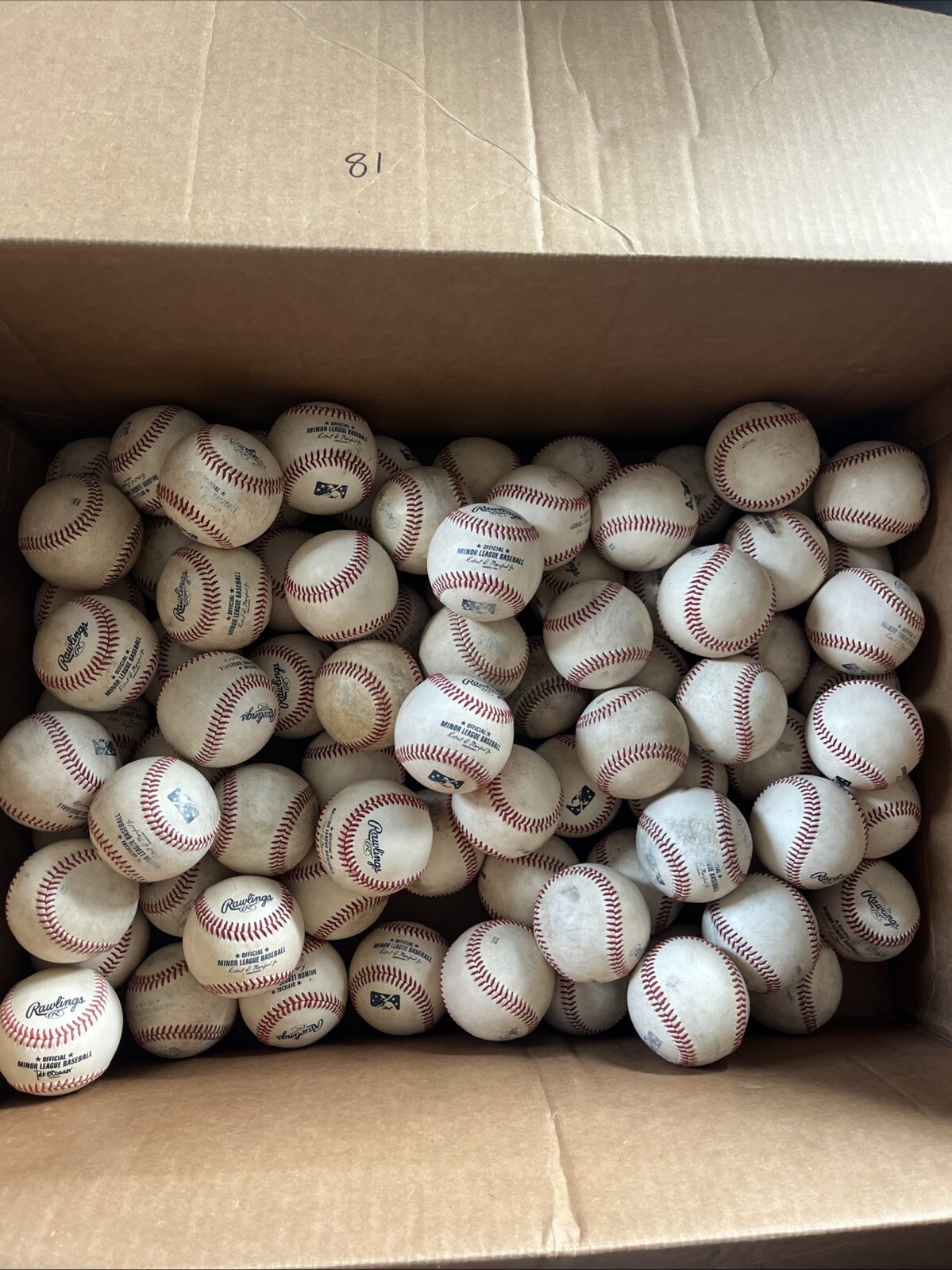 32 Rawlings Game Used Official MILB Minor League Baseballs Robert Manfred Jr.