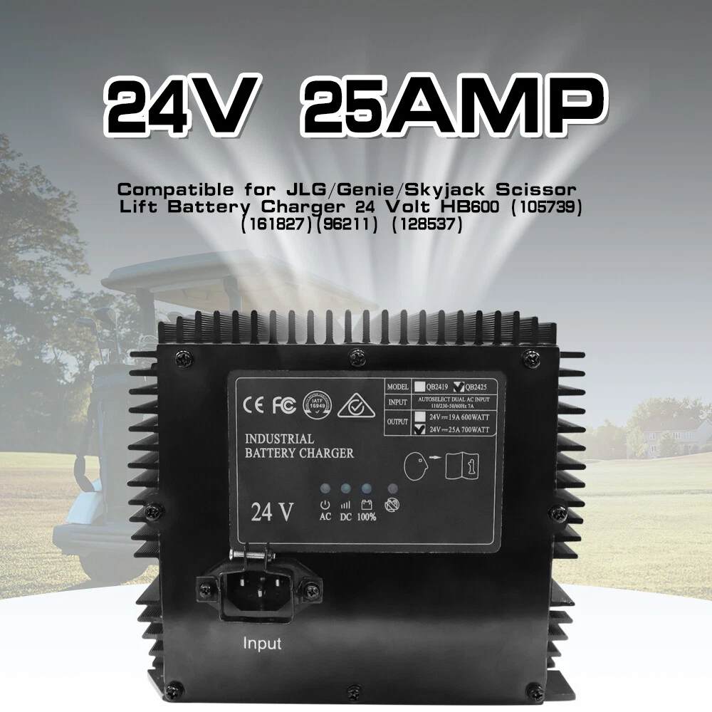 24V 25A Battery Charger HB600-24B 96211 128537 161827 for JLG Genie Skyjack Lift