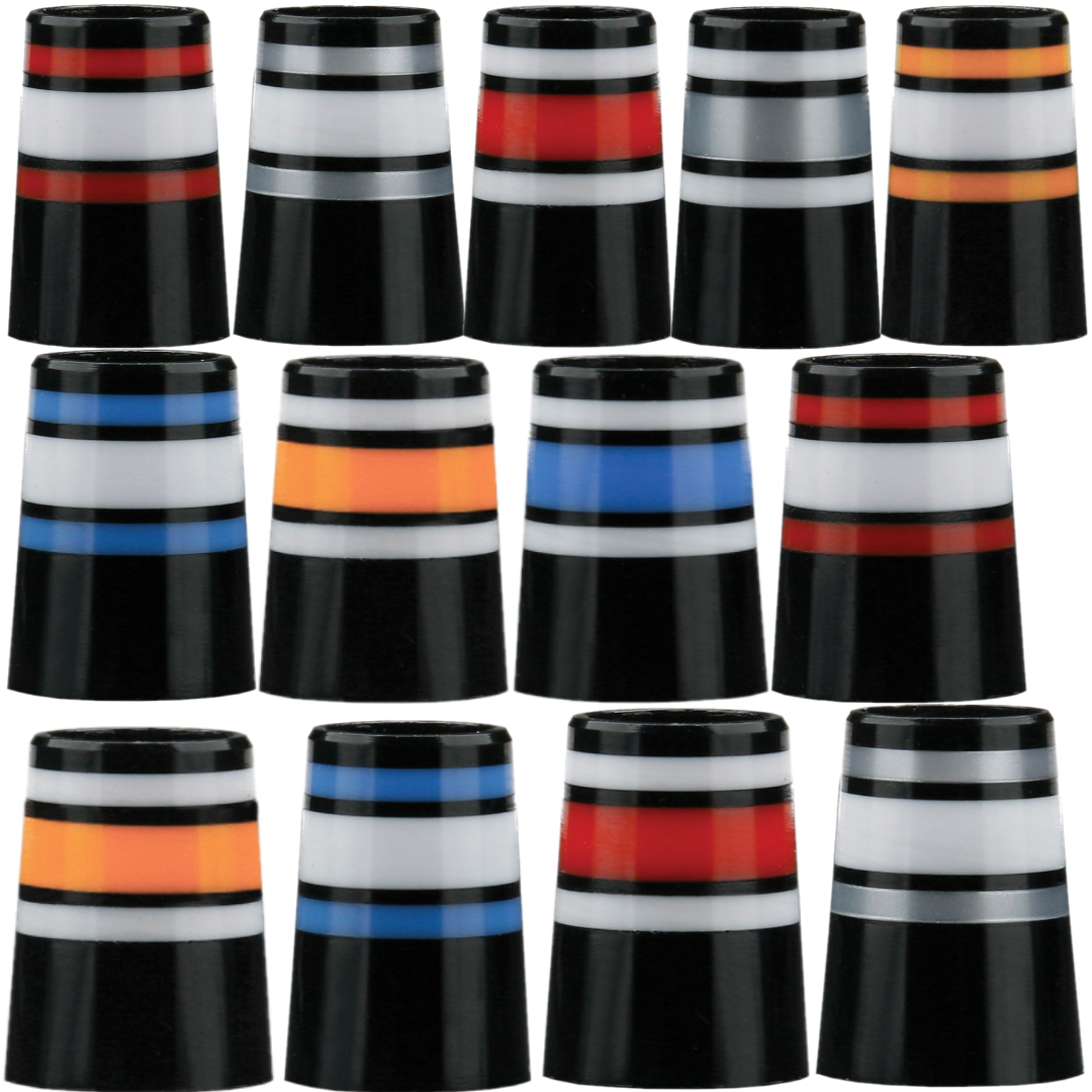 12Pcs 8R Designer Golf Club Iron Ferrules Fit Both .370"/.355" Tip