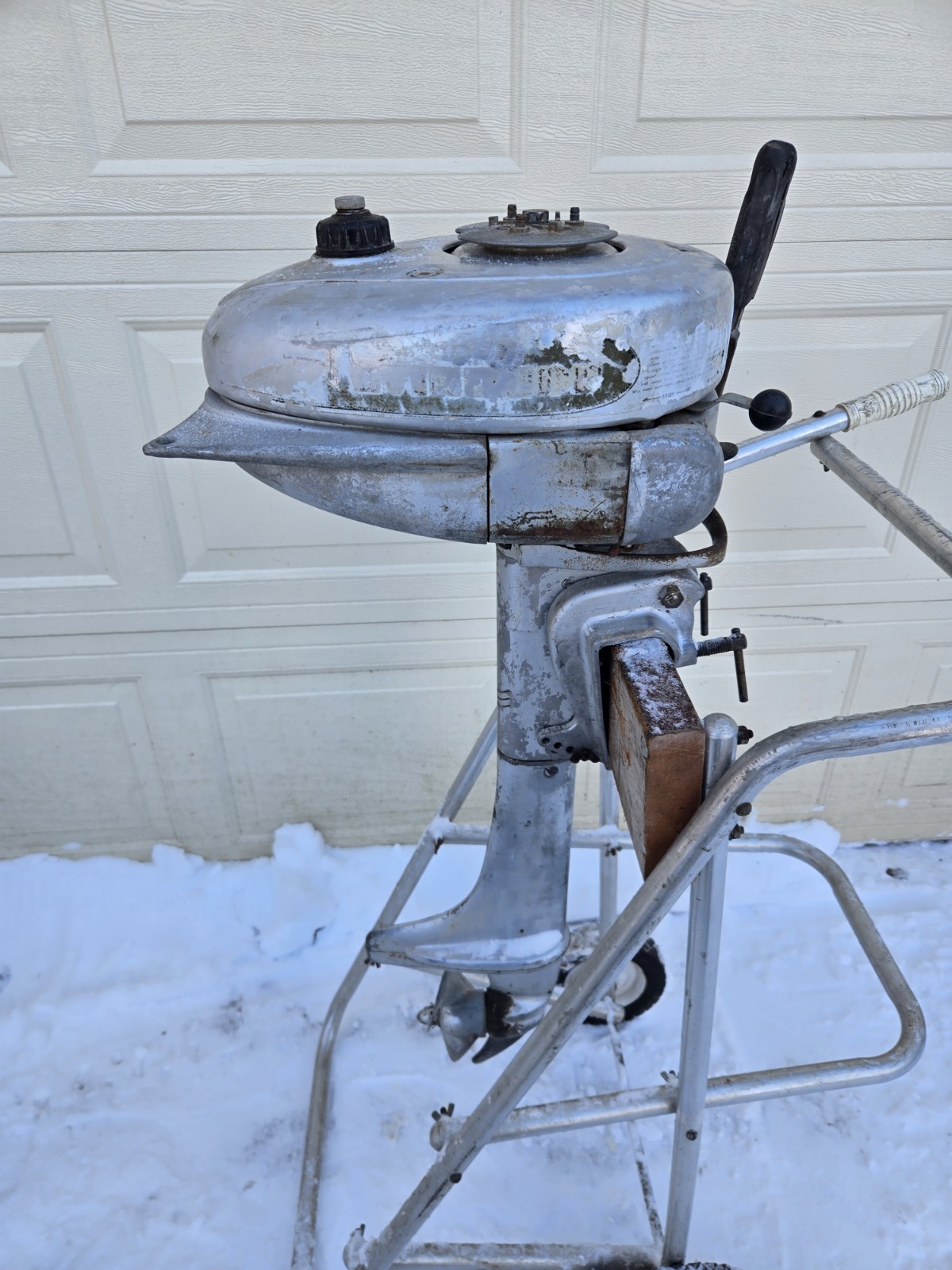 Antique 1941 Evinrude 4371 Sportwin 3.3hp Outboard Boat Motor Turns Over & Spark