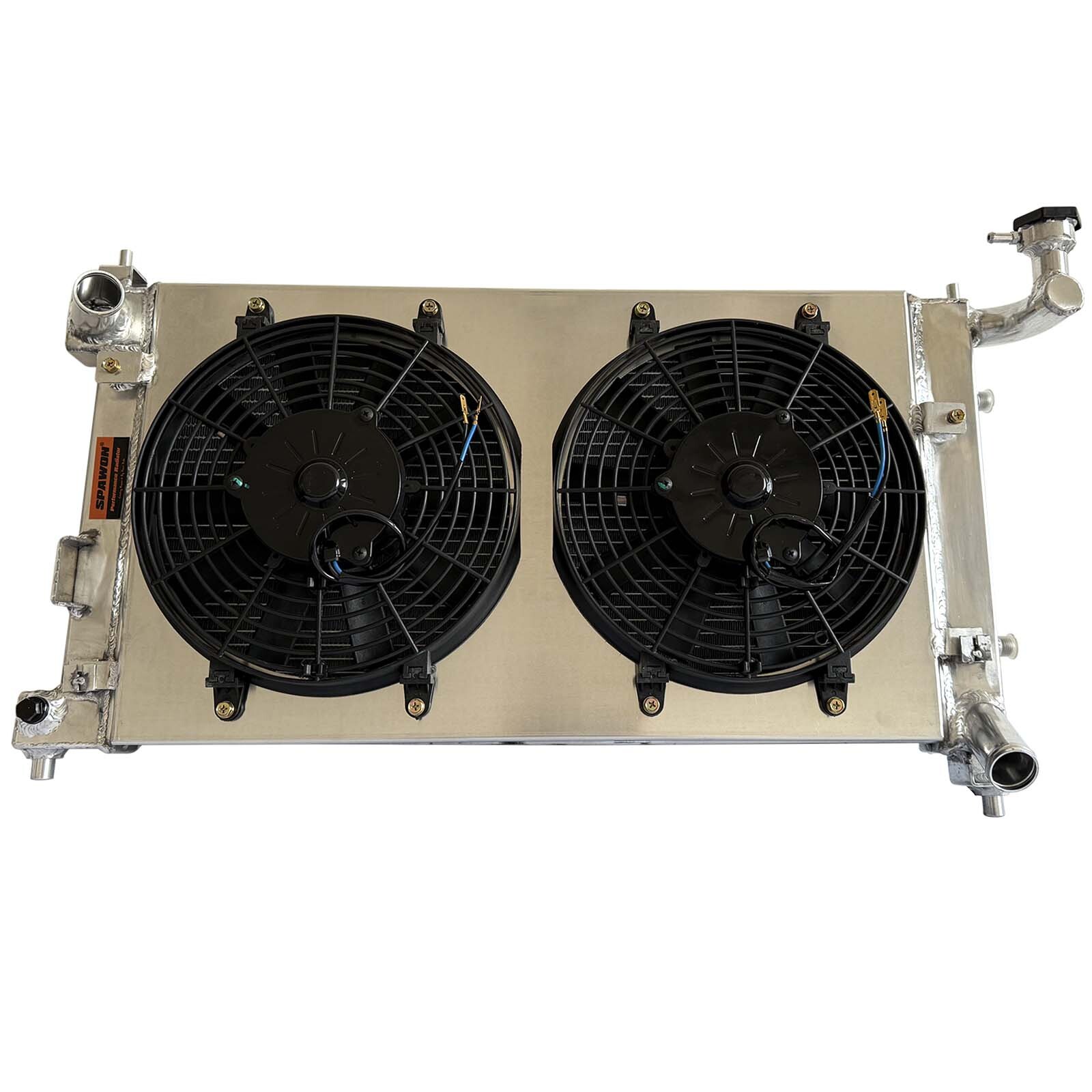 SPAWON Radiator+Fan Shroud For Corolla Matrix/Vibe 2003-2008 Aluminum 1.8L L4 AT