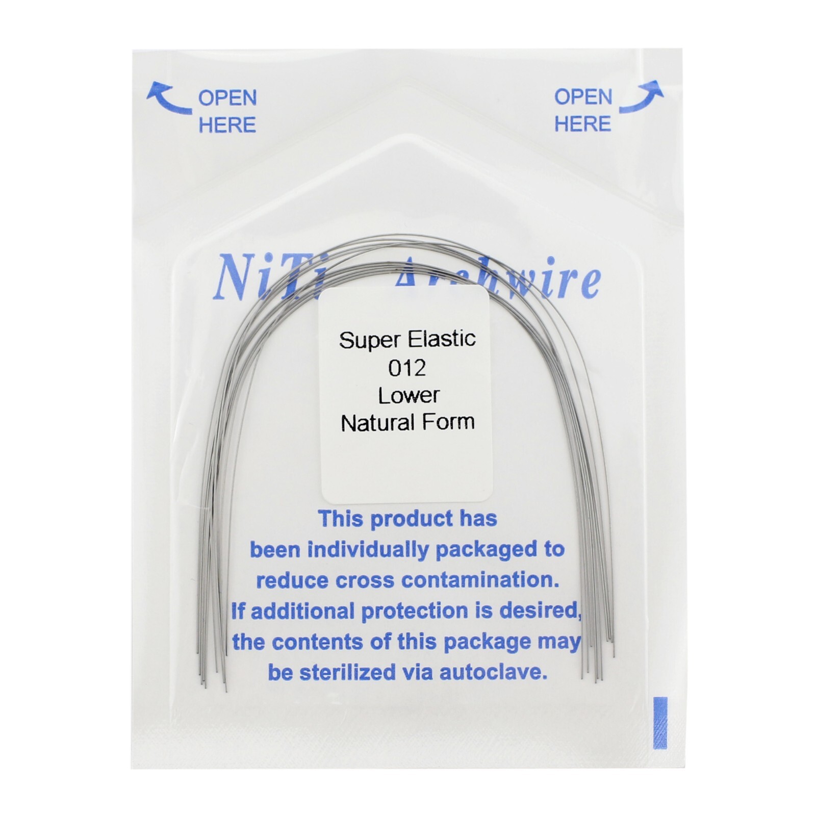 100PCS Dental Orthodontic Niti Arch Wire Natural Form Arches Round Rectangular