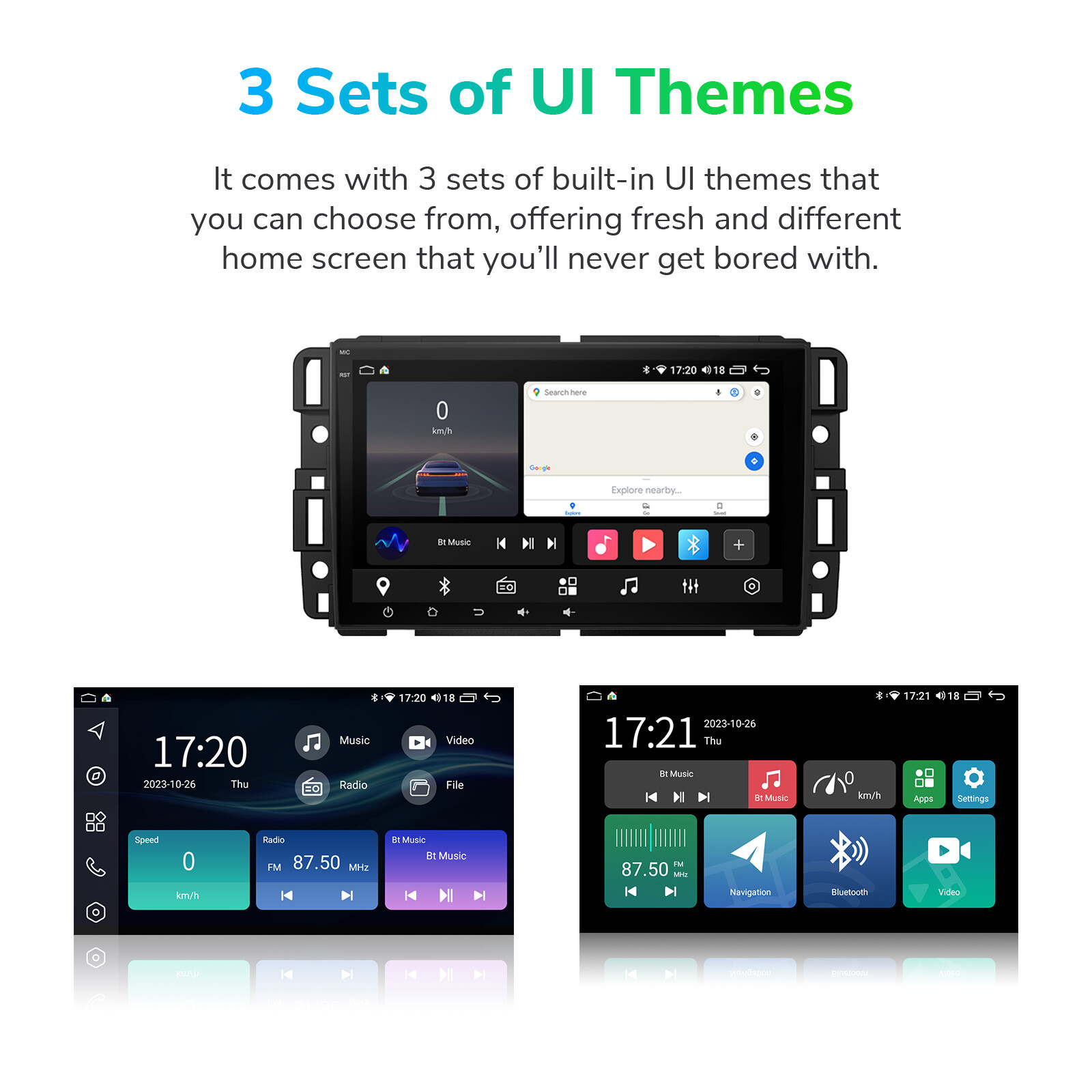 CAM+Car Stereo Android 12 8Core 4+64 For GMC Chevrolet Chevy Yukon Sierra Acadia