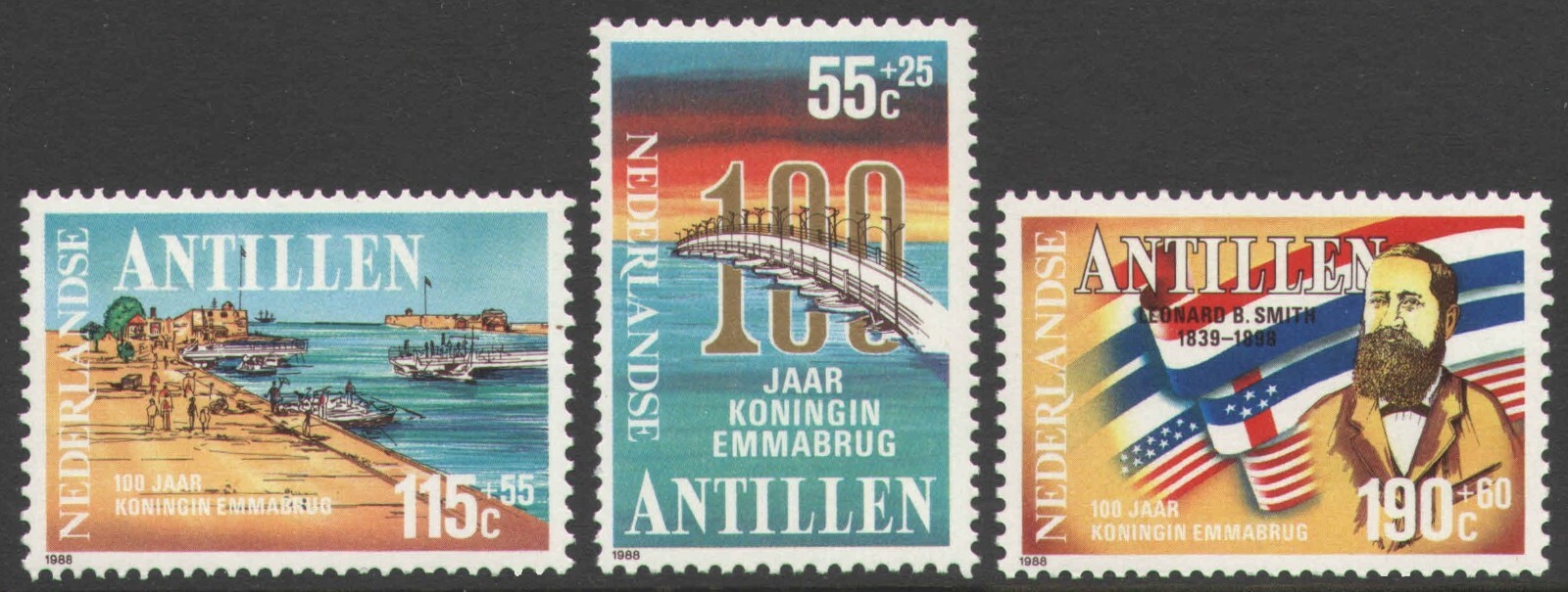 Netherlands Antilles 1988, 100 years Emma Bridge, MNH VF