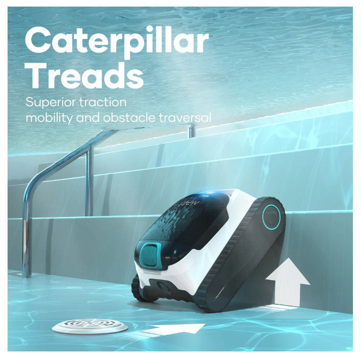 AIPER Scuba N1 Robotic Pool Vacuum Cleaner, Cordless, 2 Extra Brushes - Free shp