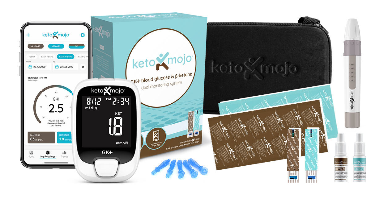 Keto-Mojo GK+ Blood Glucose & Ketone Basic Meter Kit  - Official Company Listing
