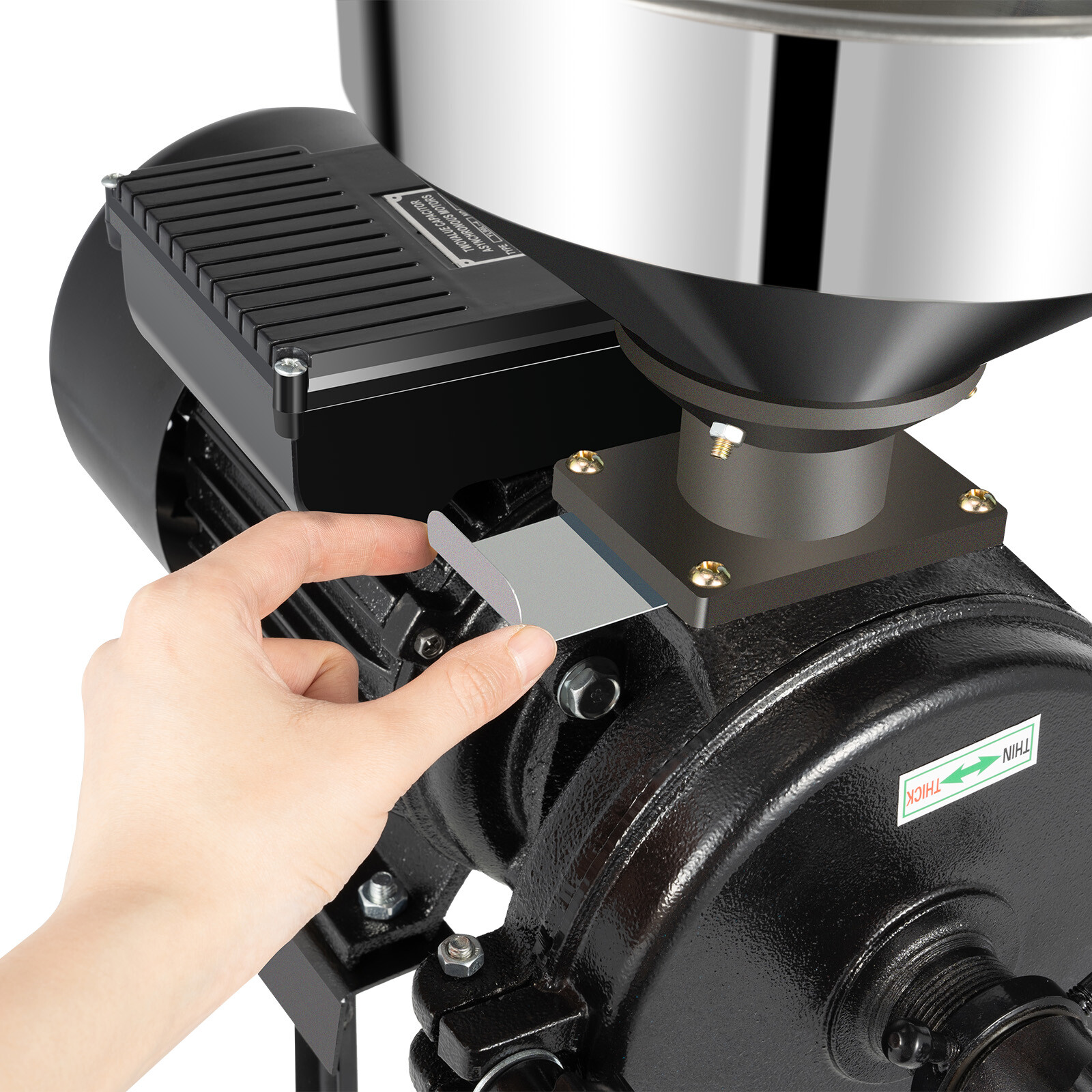 1500W Electric Grinder Mill Grain Wet & Dry Corn Wheat Feed Flour Cereal Machine