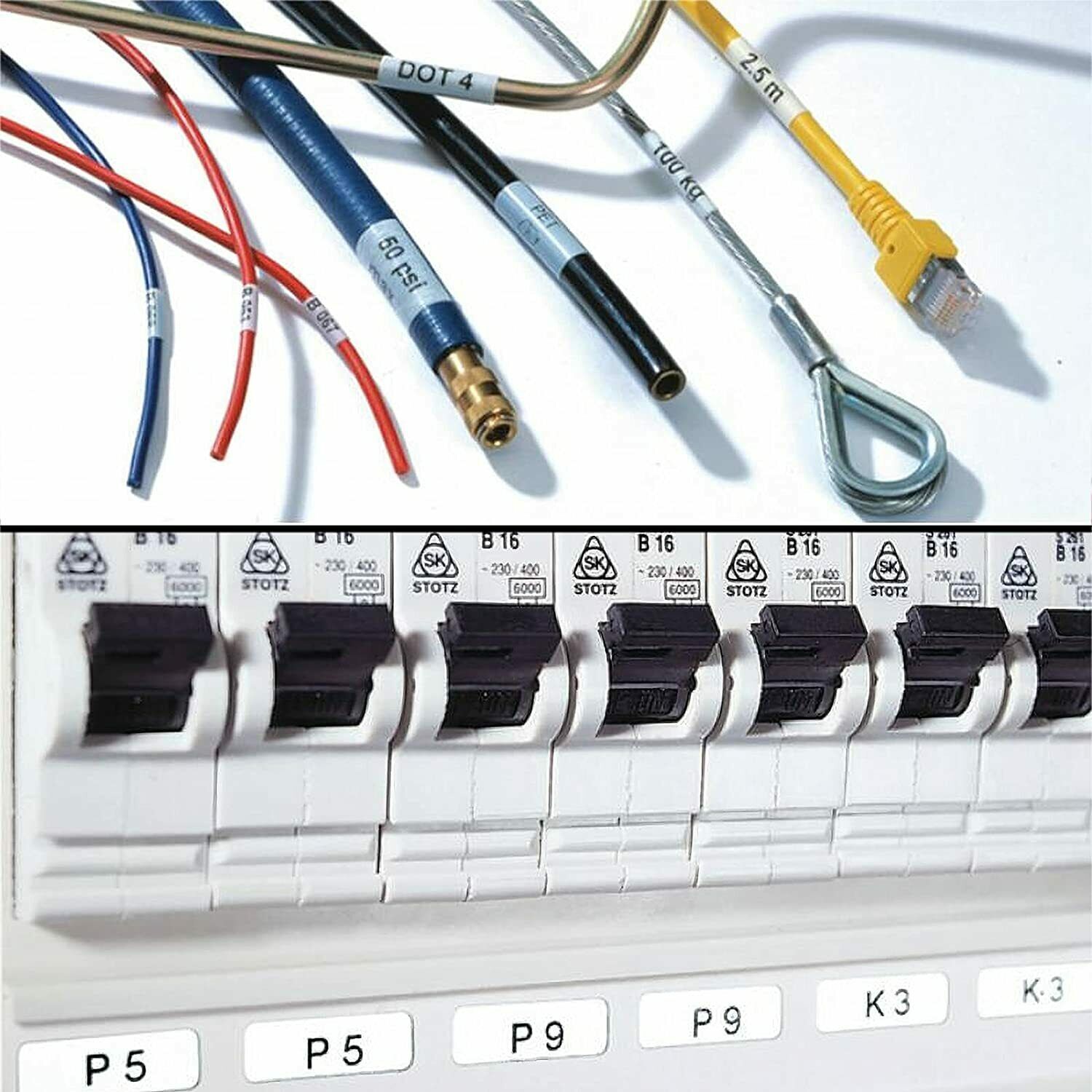 10 Compatible Brady BMP21-PLUS M21-500-499 Nylon Cloth Label Tape Cartridge 1/2"