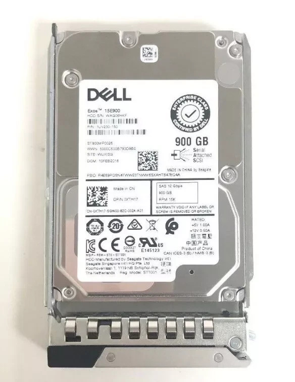 1PC NEW Dell XTH17 0XTH17 900GB 15K 2.5" SAS 12Gbps HDD v6 ST900MP0026 Hard Disk