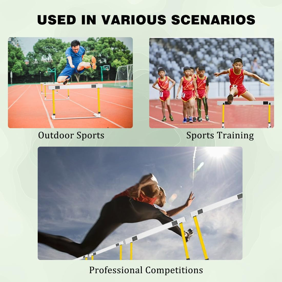 Adjustable Height Hurdle Detachable Track and Field Equipment for Speed & Ag