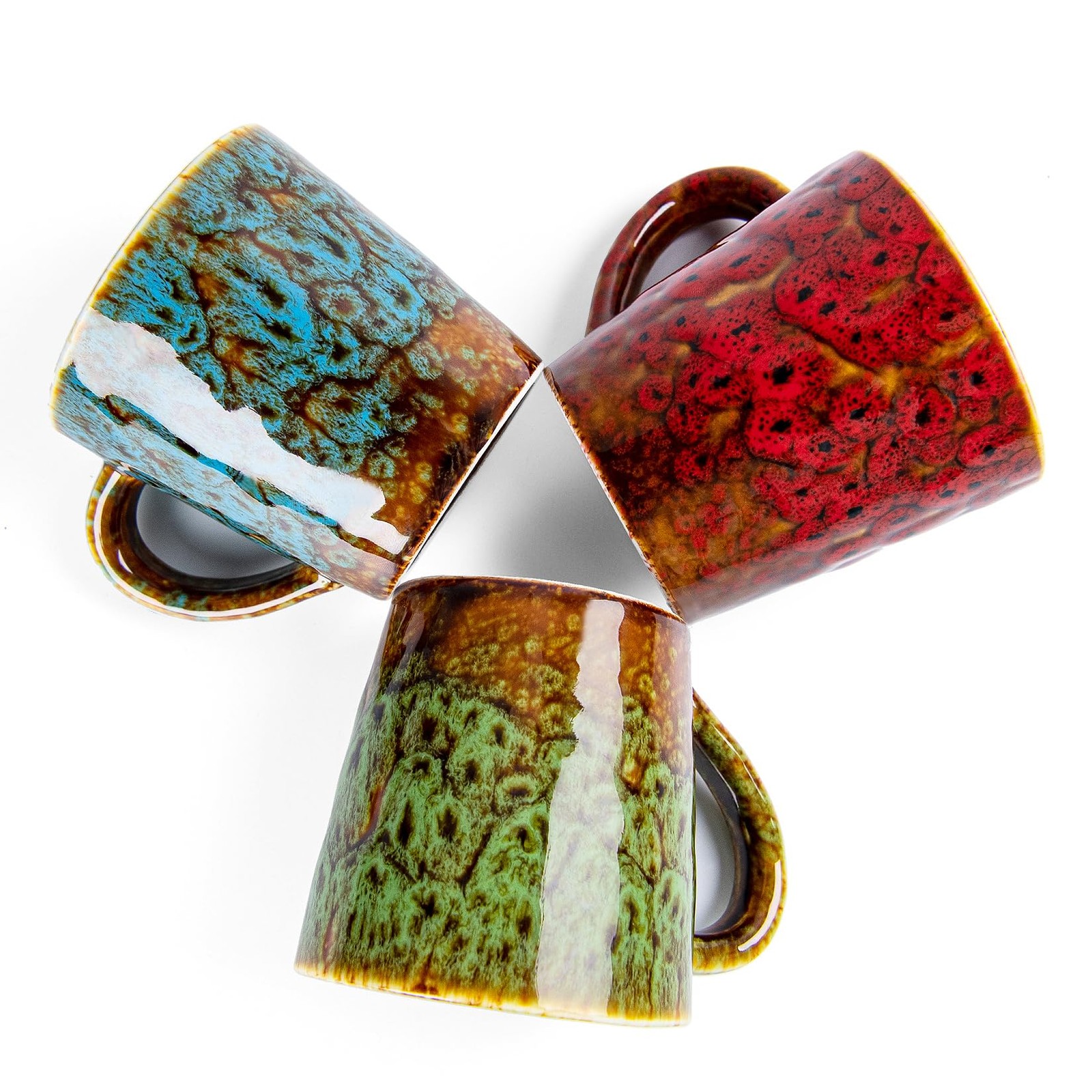 4.2 oz Espresso Cups Set of 2, Ceramic Coffee Mugs Demitasse Cups, Small Espr...