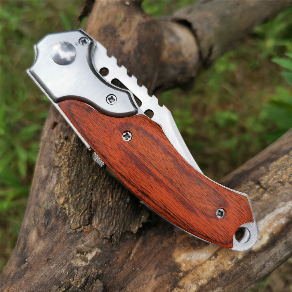 USA STOCK Assisted Open Folding Pocket Knife EDC Multi-Tool W/ LED Lights