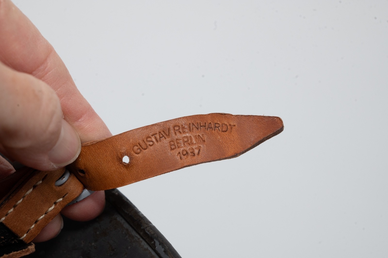 WWII German M35 Luftwaffe Helmet With Reproduction Liner and Chinstrap