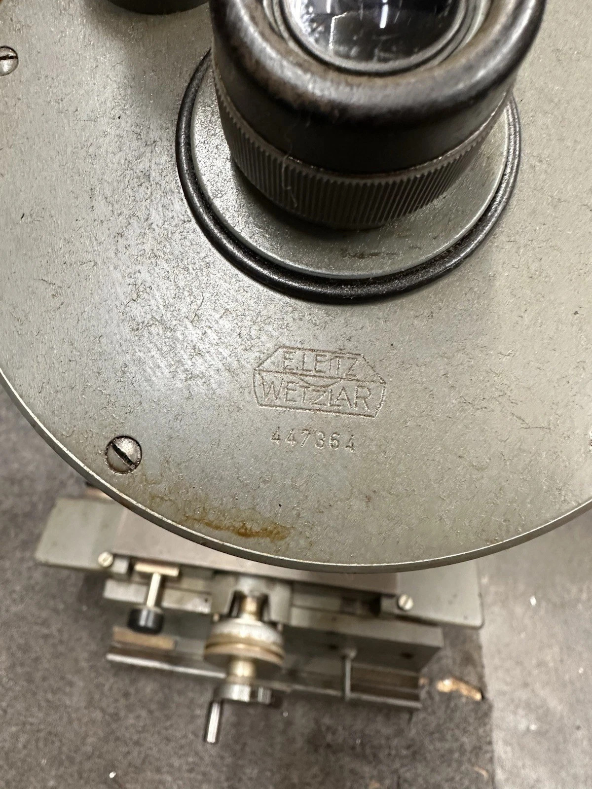 Ernst Leitz Wetzlar 447089 447364 Toolmaker's Microscope Geo Scherr