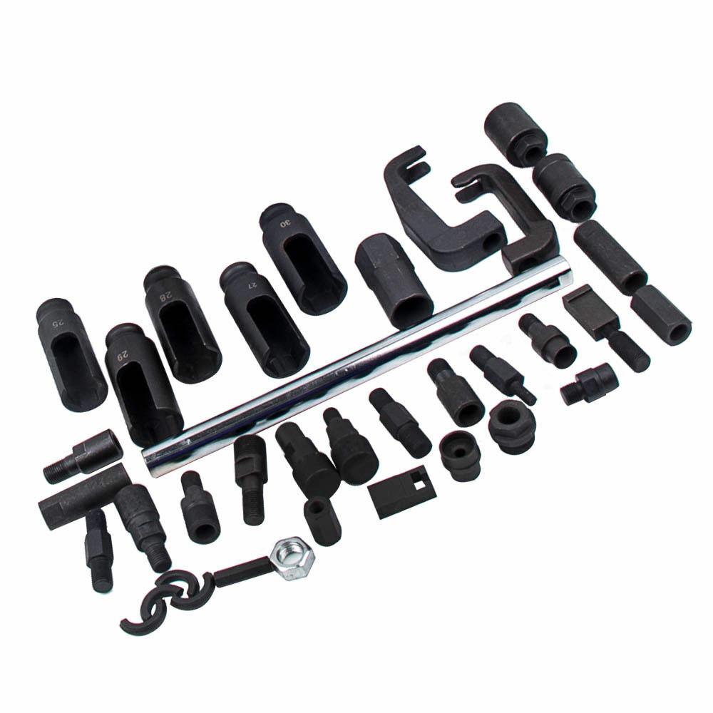 Complete Set Universal Diesel Injector Remover Slide Hammer Puller Extractor Kit