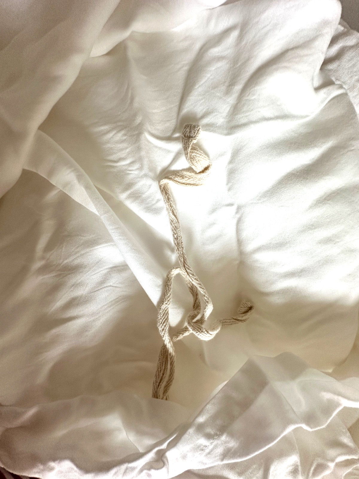 NWOT Pottery Barn Duvet Cover King Cal Off White Tencel Luxury Minimalist 108x92