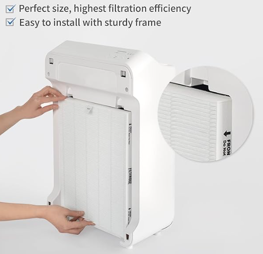 FA2 HEPA Filter for Winix C545 New. 1 HEPA 4 Activated Carbon filters