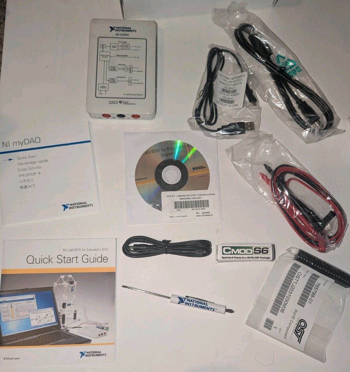 NATIONAL INSTRUMENTS MY DAQ STUDENT KIT 781329-01 (800949B-01)