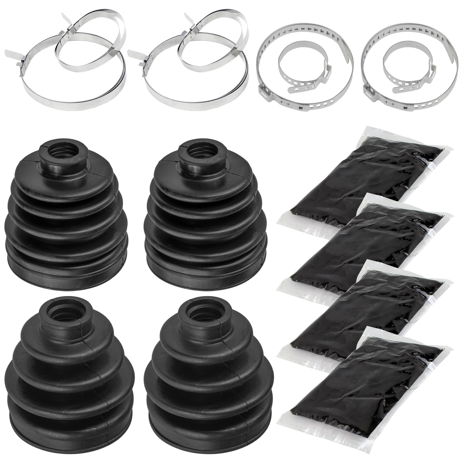 2 Front Axle Outer Inner CV Boot Kit For Polaris RZR XP 1000/RZR XP 4 1000 17-20