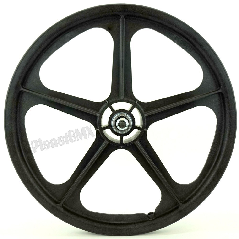 Skyway BMX 20" Tuff Wheels BLACK retro NEW wheelset sealed bearings 3/8 axles *