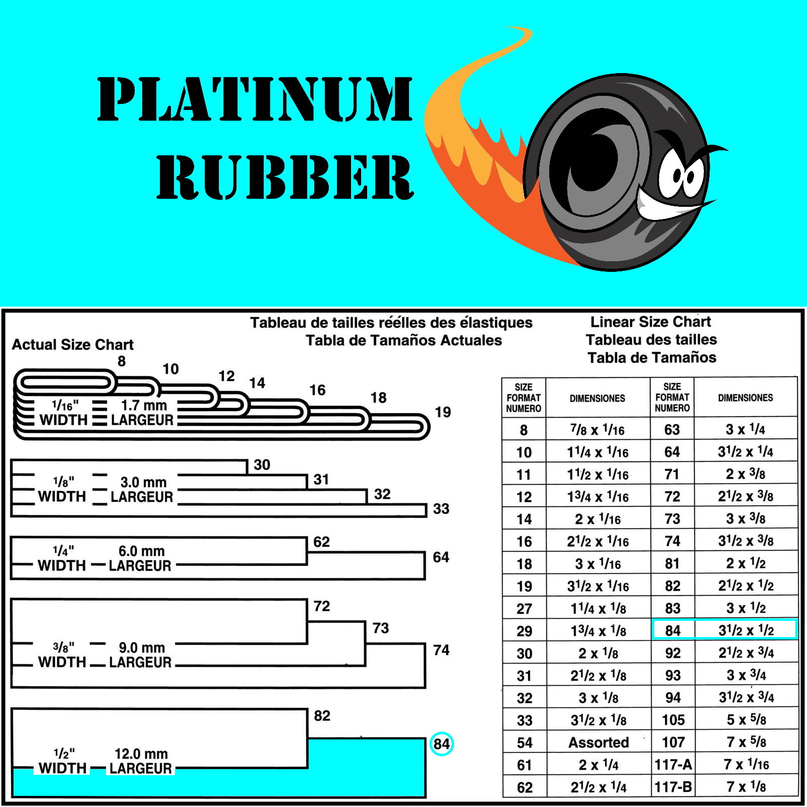 1LB Wide 1/2" Black UV #84 Rubber Bands USA Bulk XL Wide Large 3-1/2" Outdoor