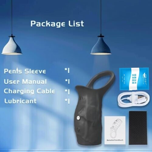 Men Penis Cock Ring Vibrator G-spot Dildo Massager Couple foreplay sex toys