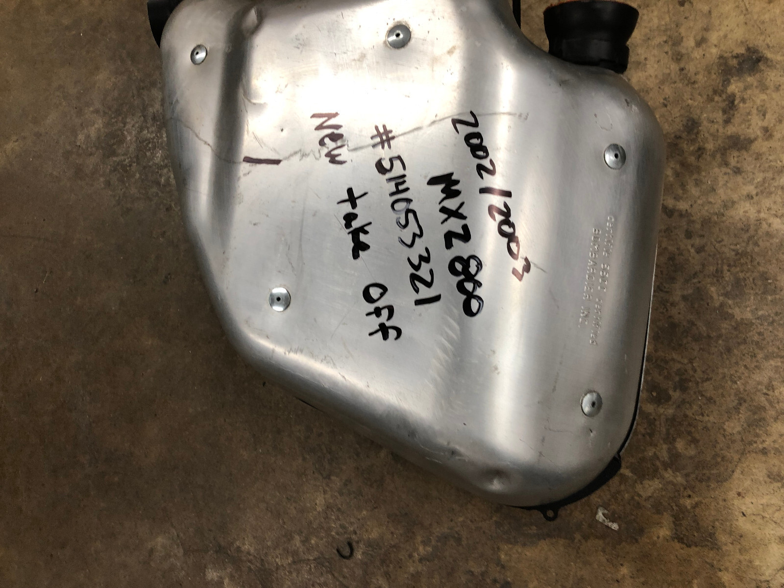 2002-2003 Ski-Doo MXZ 800 OEM Formula Exhaust Silencer Muffler Pipe 02 03