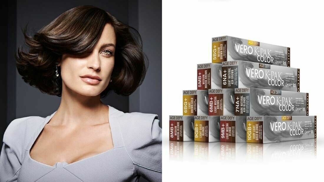 Joico Vero K-Pak Age Defy Permanent Cream Hair Color, 2.5 fl oz (Choose yours)