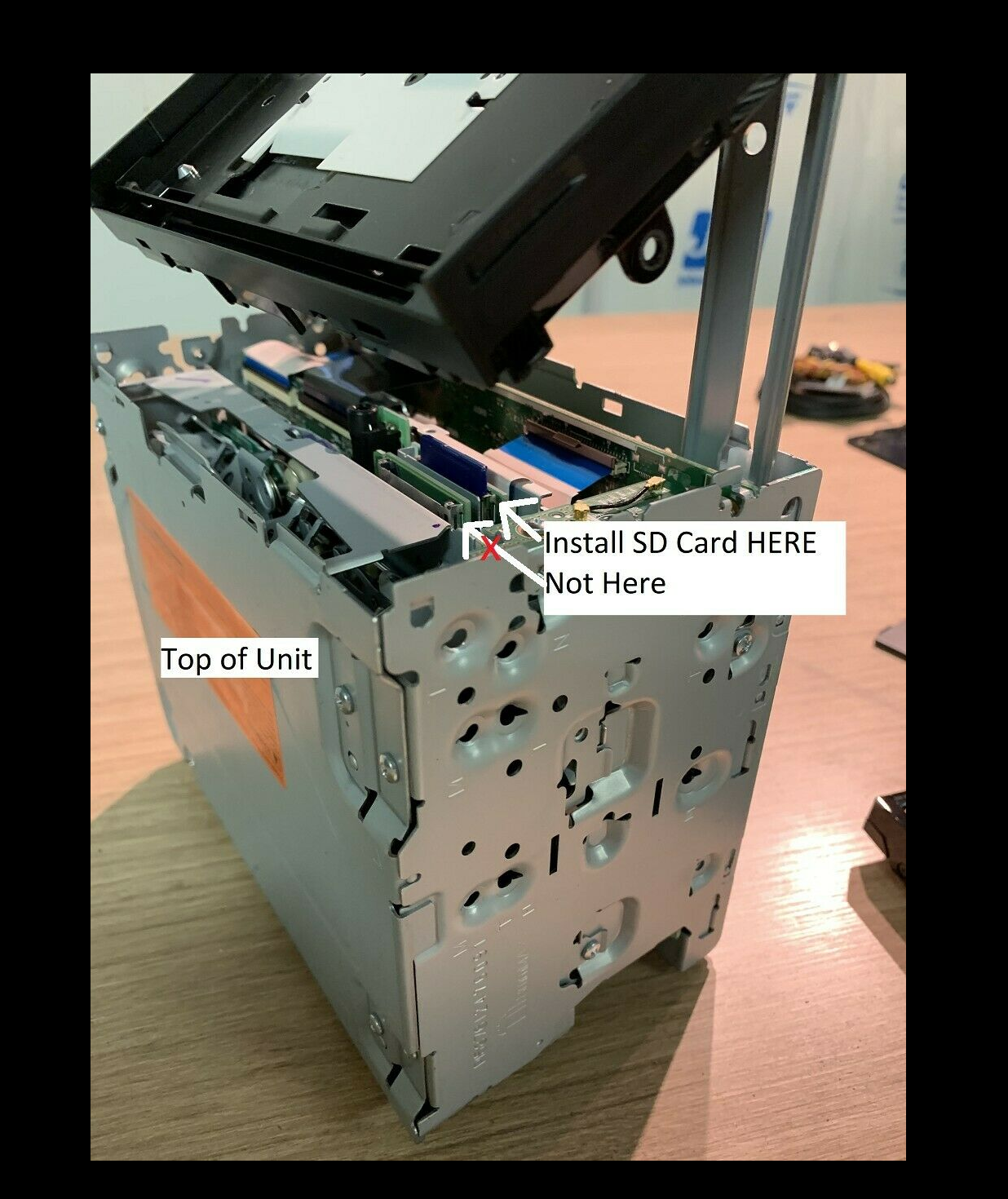 PIONEER AVHW4400NEX SOFTWARE ERROR SCREEN BOOT LOOP FIX REPAIR WITH SD CARD