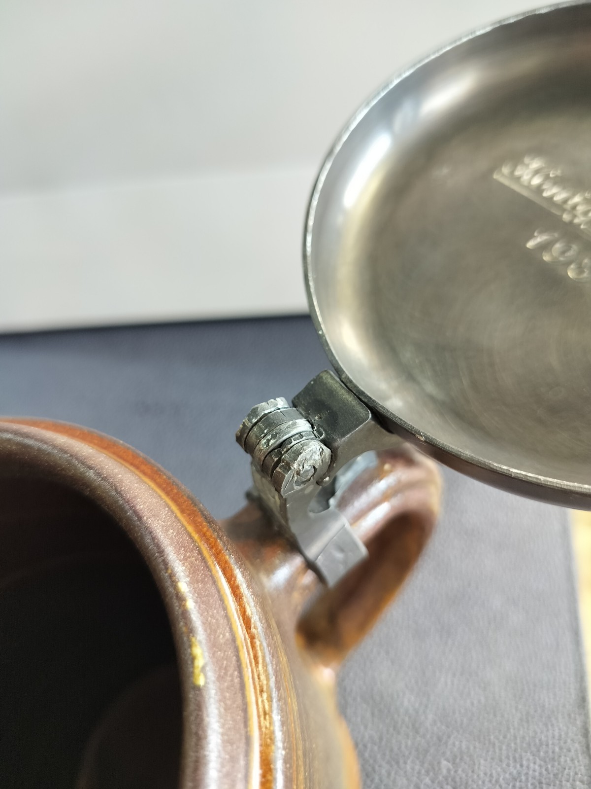 Rare VTG Gerz Koenig Pilsener Jahreskrug 1980