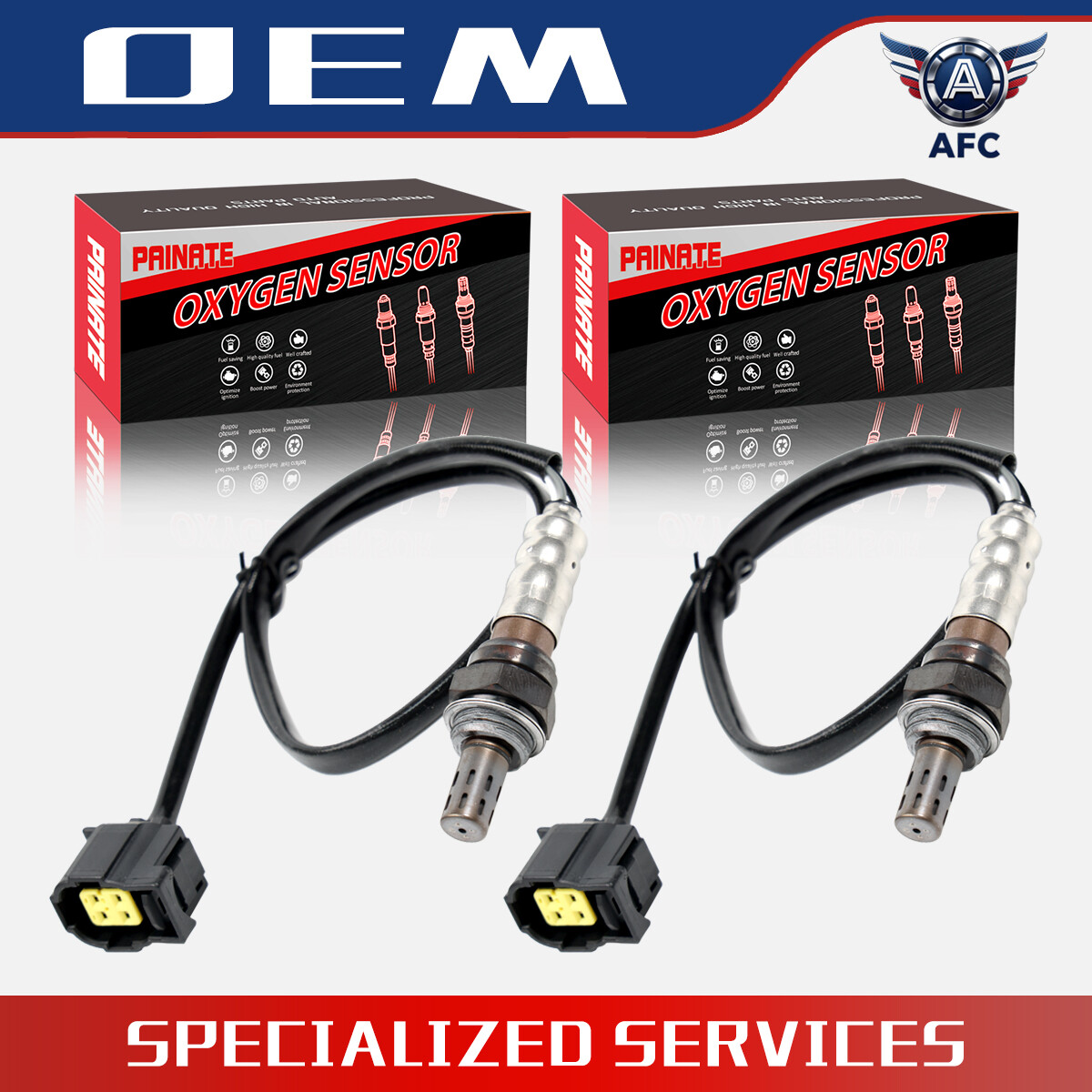 2PCS O2 Oxygen Sensor Up Or Downstream For Dodge Ram 1500 Stratus Charger OEM