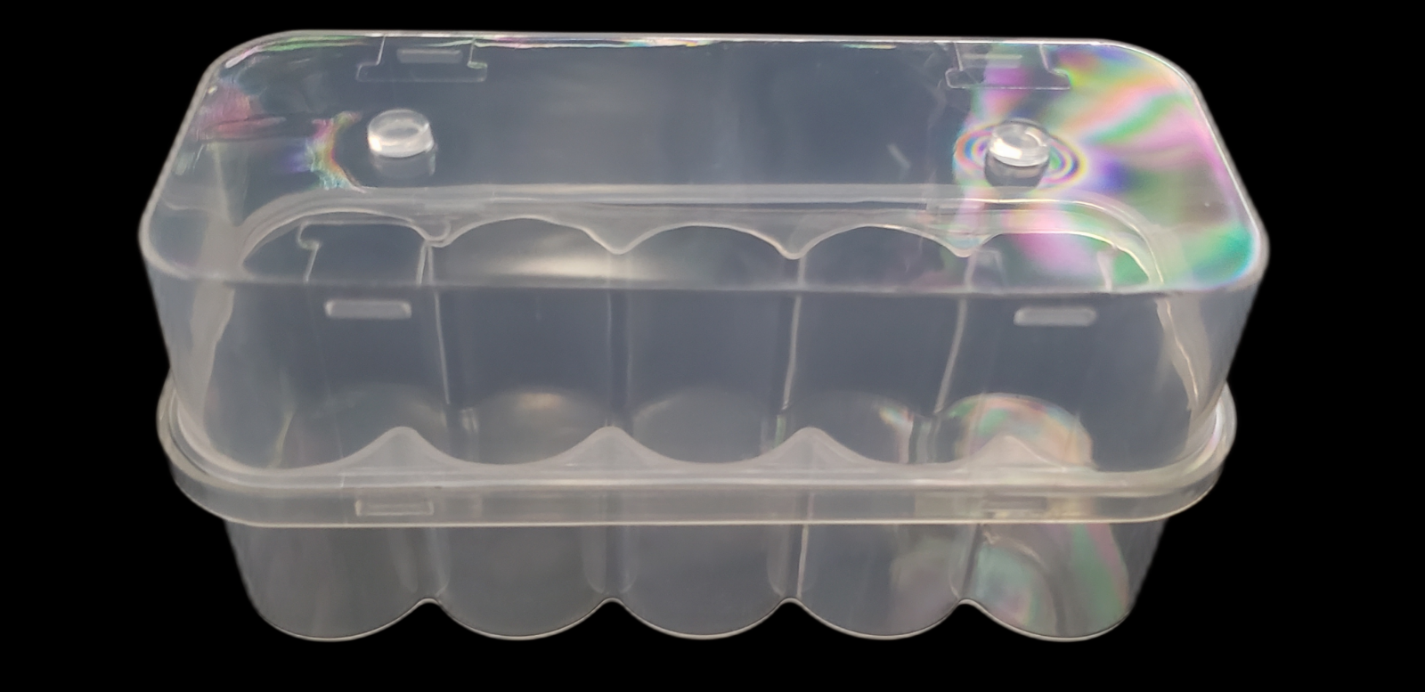 Clear Plastic 10 x 10mL Vial Storage Box Case New Free Shipping