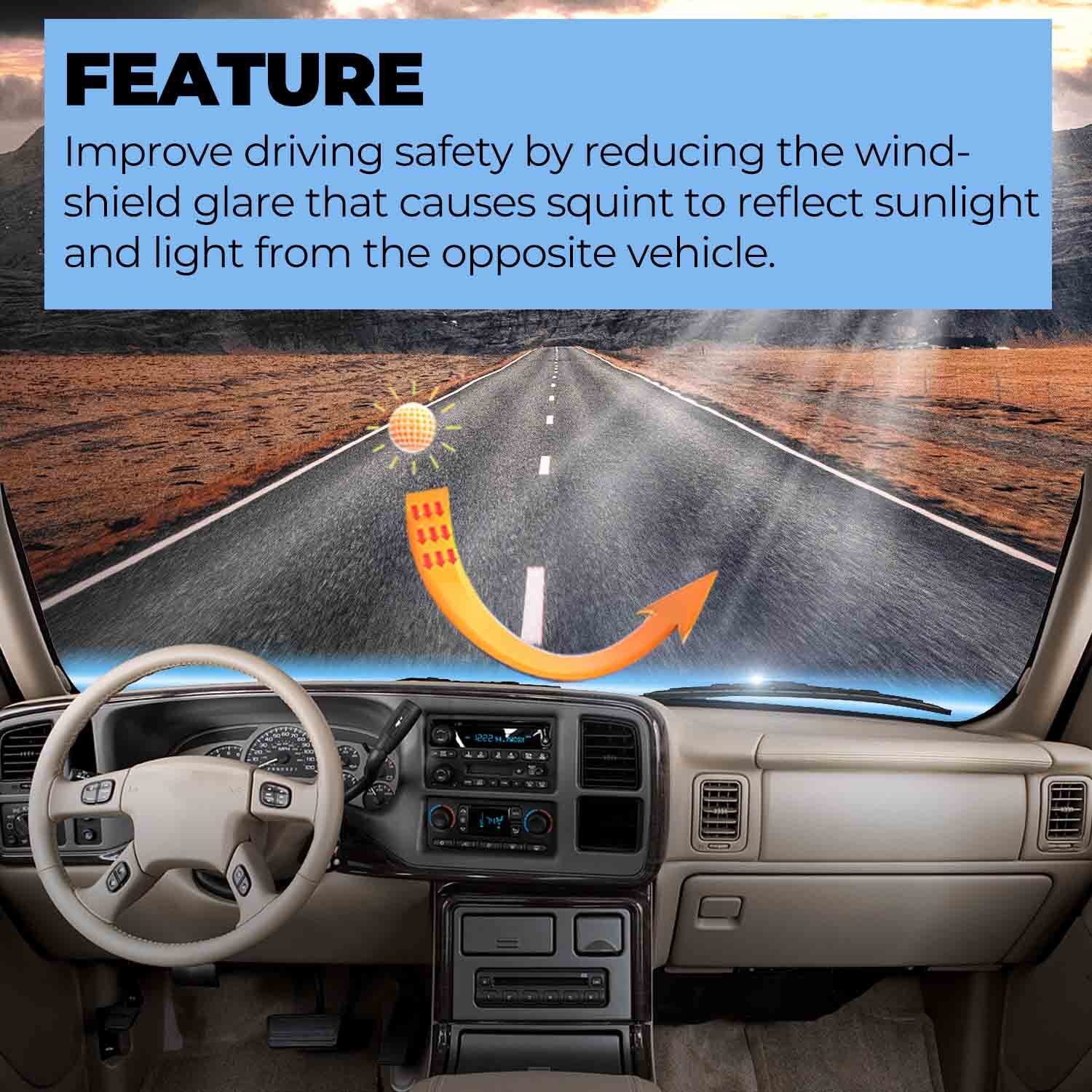 Molded Dash Cover Overlay Painted ABS For Silverado Sierra 1999-2006 Light Tan