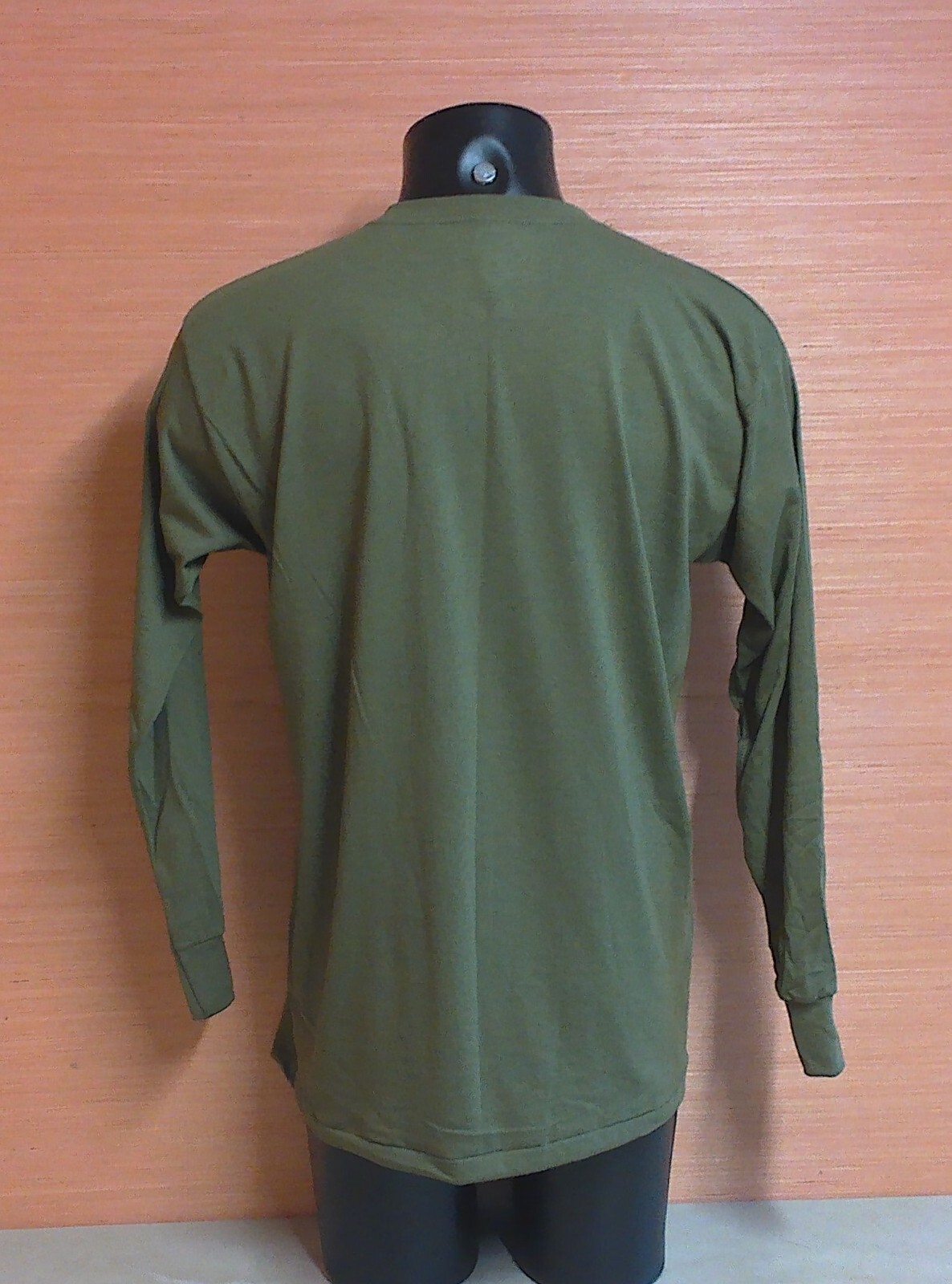 2 Pack of US Military Issue Dri-Duke OD Green Long Sleeve Uniform T-Shirts Large